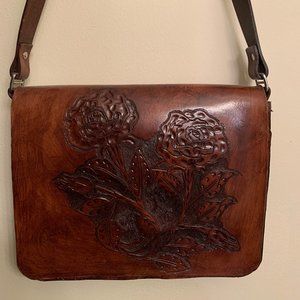 Custom Made Leather Messenger Bag